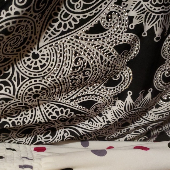 Gorgeous Black Egite Strapless Summer Dress Beaded Tie Around Neck Embellished - Picture 5 of 14